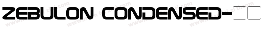 Zebulon Condensed字体转换